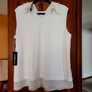 Women's Karl Lagerfeld Paris 2-Tier Top - Size XL NWT